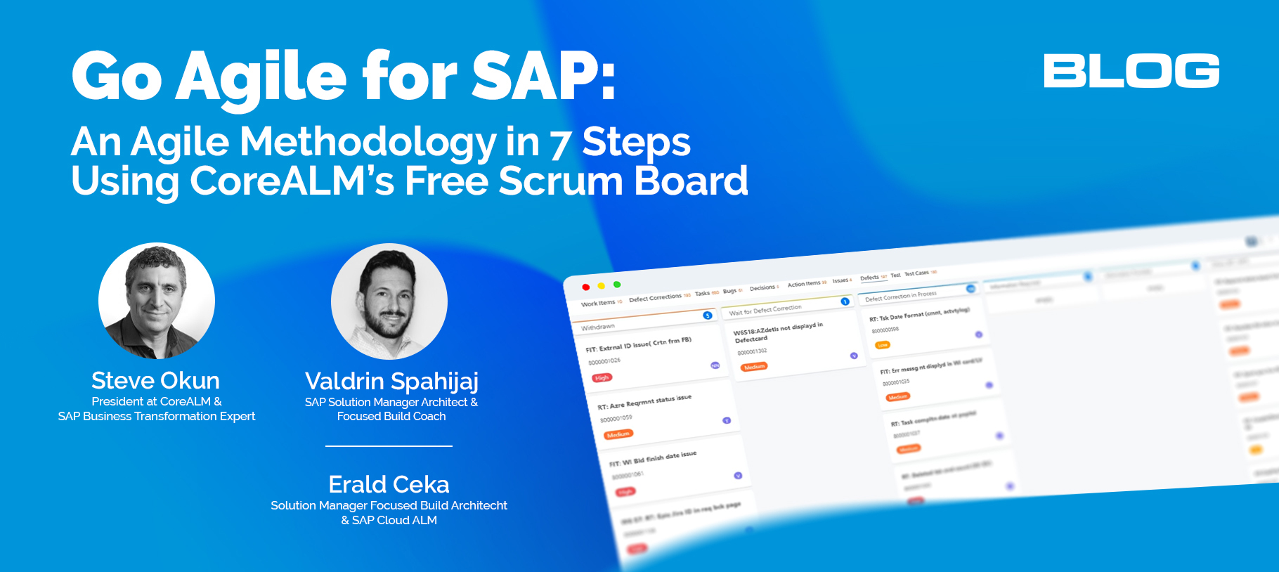 Go Agile For SAP: An Agile Methodology In 7 Steps Using CoreALM’s Free Scrum Board